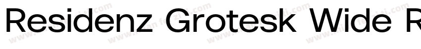 Residenz Grotesk Wide Regular字体转换